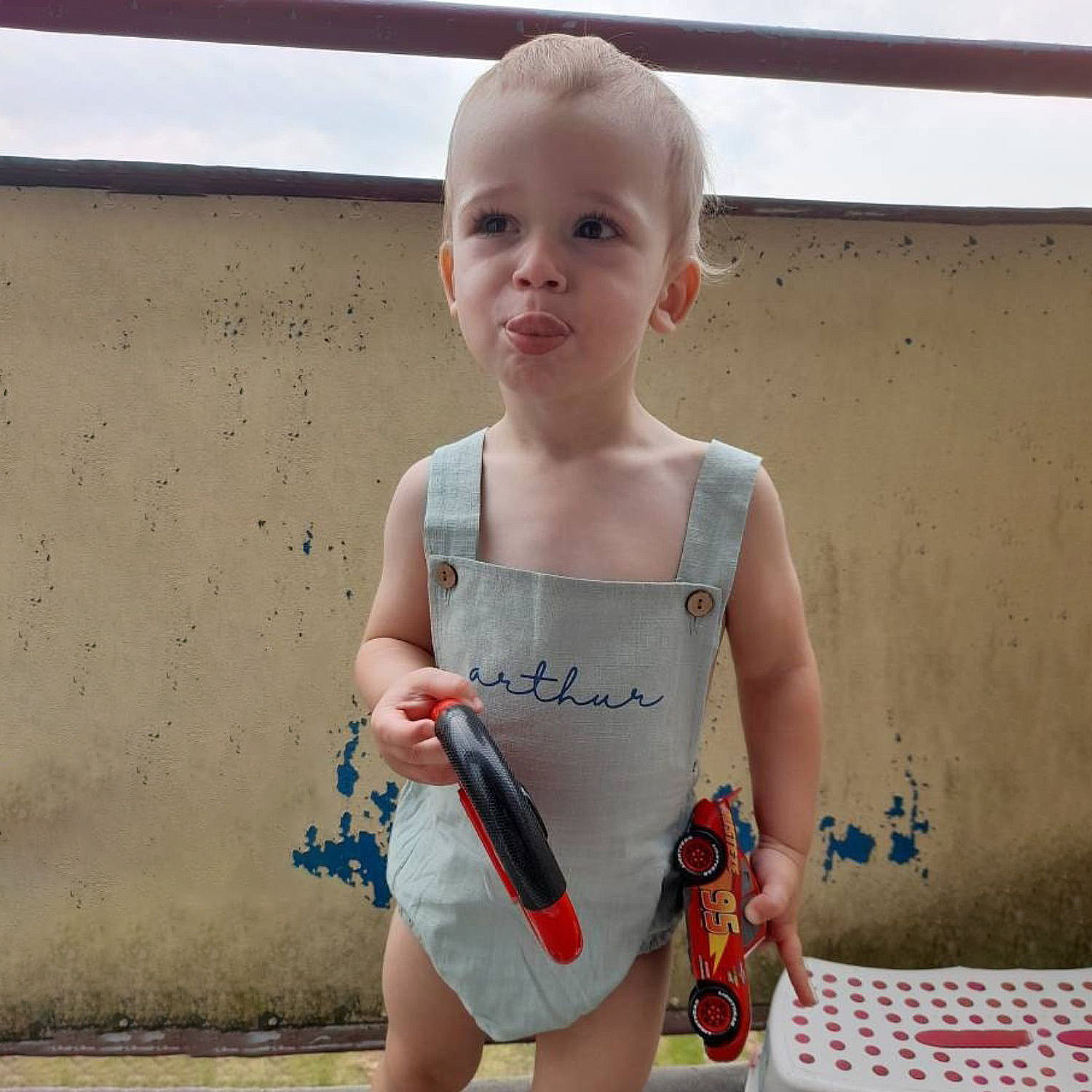 Personalized Embroidery Baby Suspender Triangle Jumpsuit Romper | inRomper25