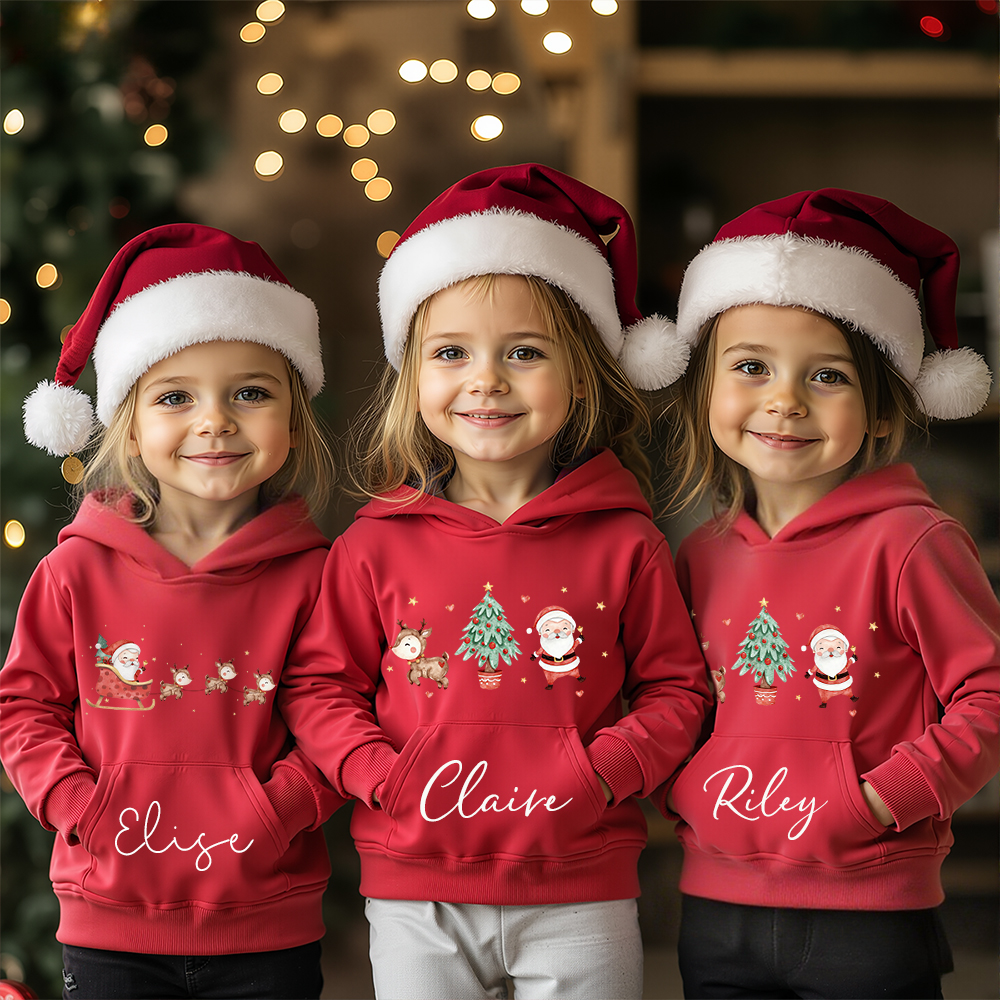 Personalized Kids Funny Christmas Hoodie | MCGift179