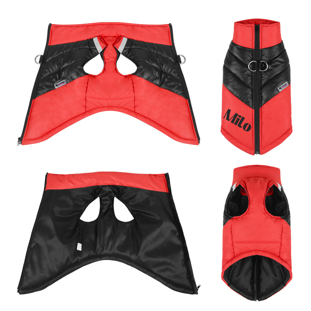 Personalized Pet Winter Warm Reflective Safety Puffer Vest | BKPet277