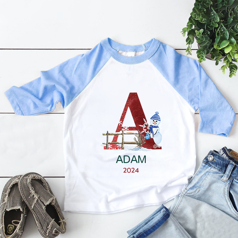 Personalized Kid Initial Cozy Soft Crewneck Sweatshirt | inSweatshirt6