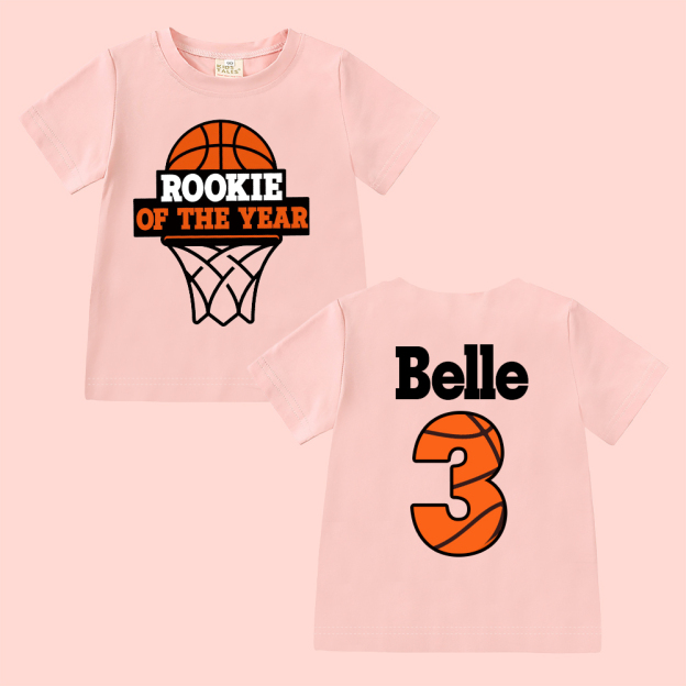 Personalized Basketball Rookie Of The Year Birthday T-Shirt | inBirth03