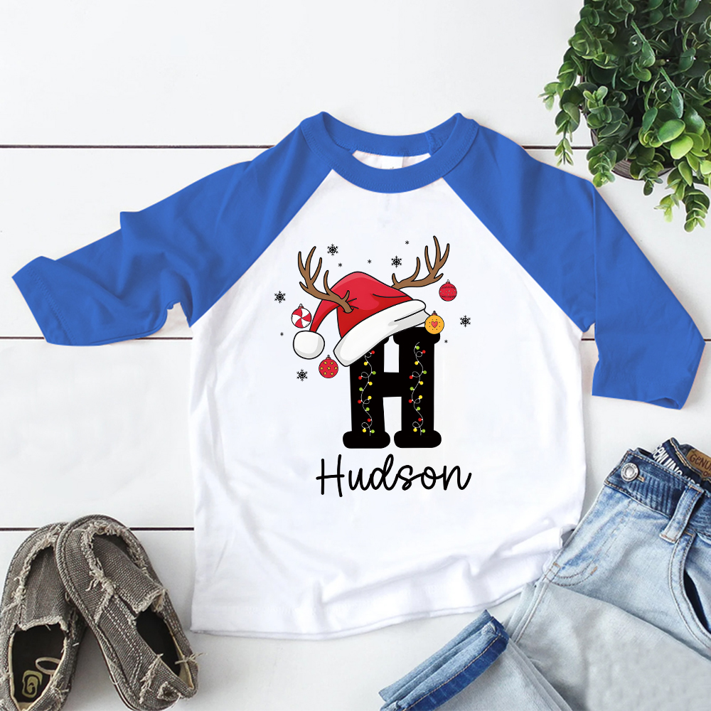 Personalized Kid Cozy Christmas Monogramed Sweatshirt | inSweatshirt84