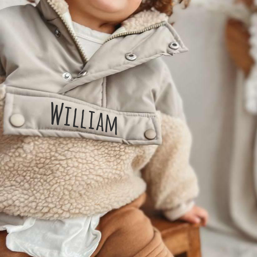 Personalized Kids Puffy Sherpa Pullover | inJacket47