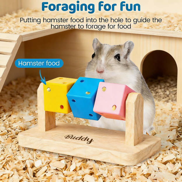 Personalized Hamster Wooden Puzzle Toy | inToy04