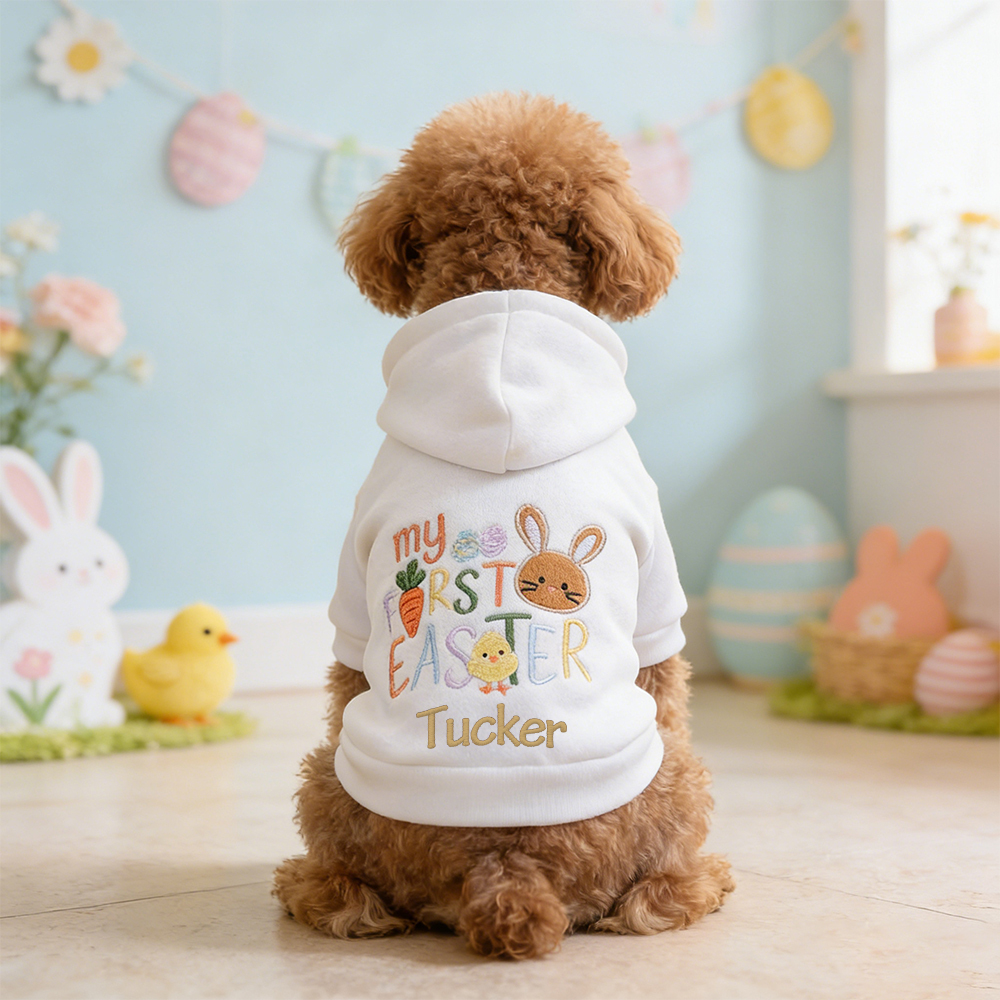 Personalized Name Easter Pet Hoodie | inCloth39