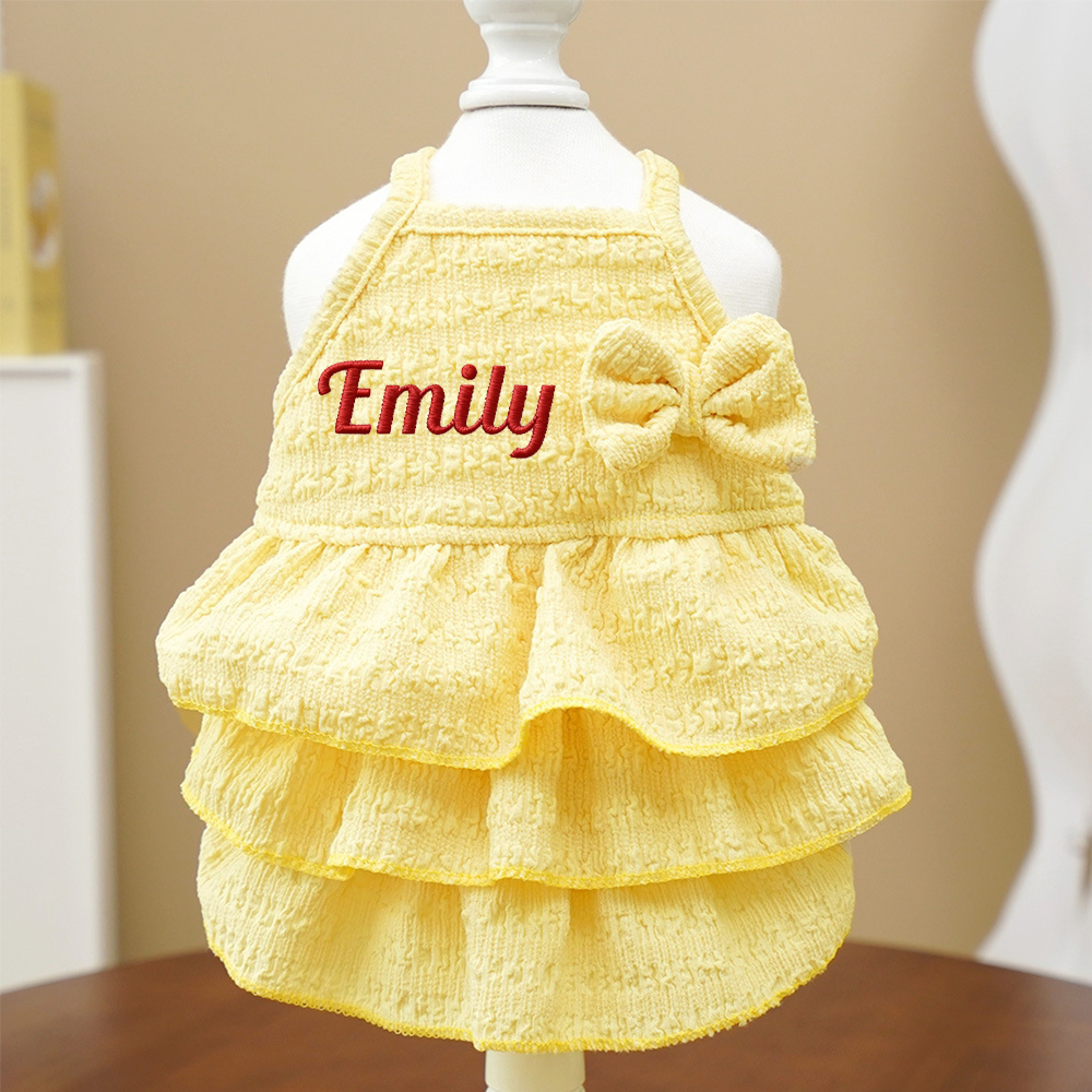 Personalized Embroidered Name Pet Color Princess Dress | inCloth41