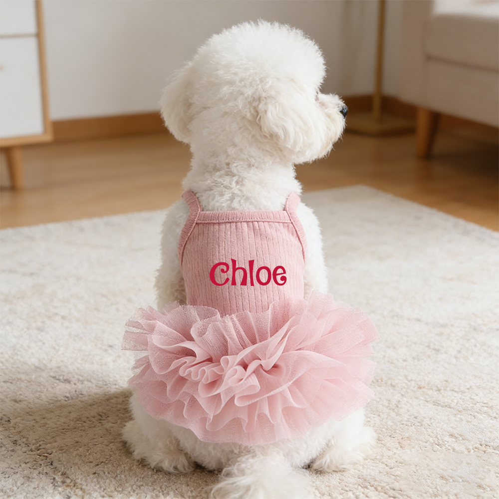 Personalized Name Pet Fluffy Tutu Dress | inCloth40