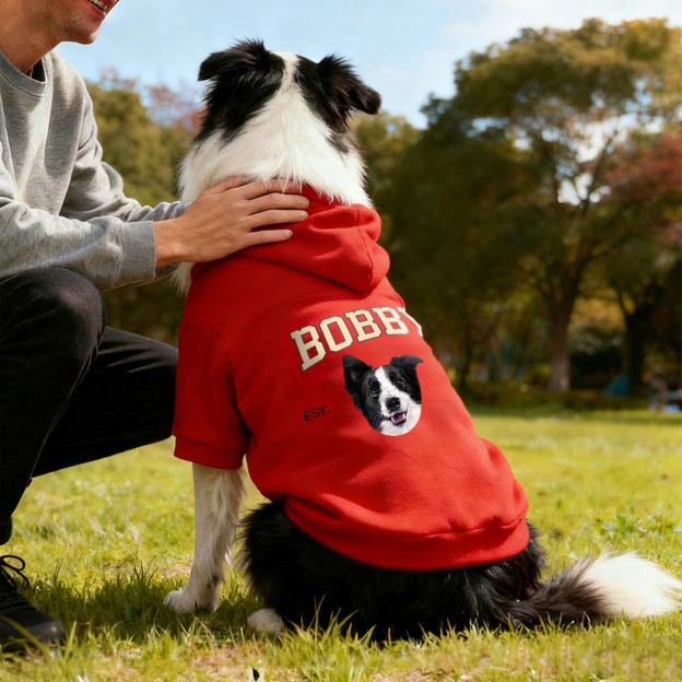 Personalized Funny Face Photo Soft Pet Hoodie | inCloth44