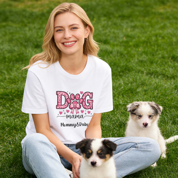 Personalized Mother's Day Dog Mom Shirt and Pet Bandana | inCloth45