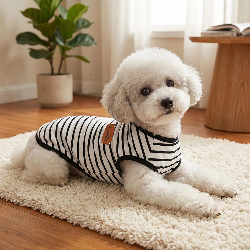 Personalized Pet Summer Striped Shirt | inCloth61