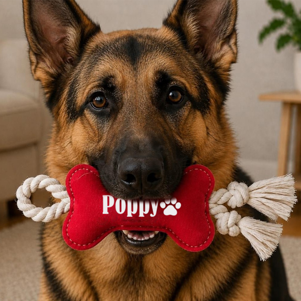 Personalized Pet Bone-Shaped Plush Toy | inToy10