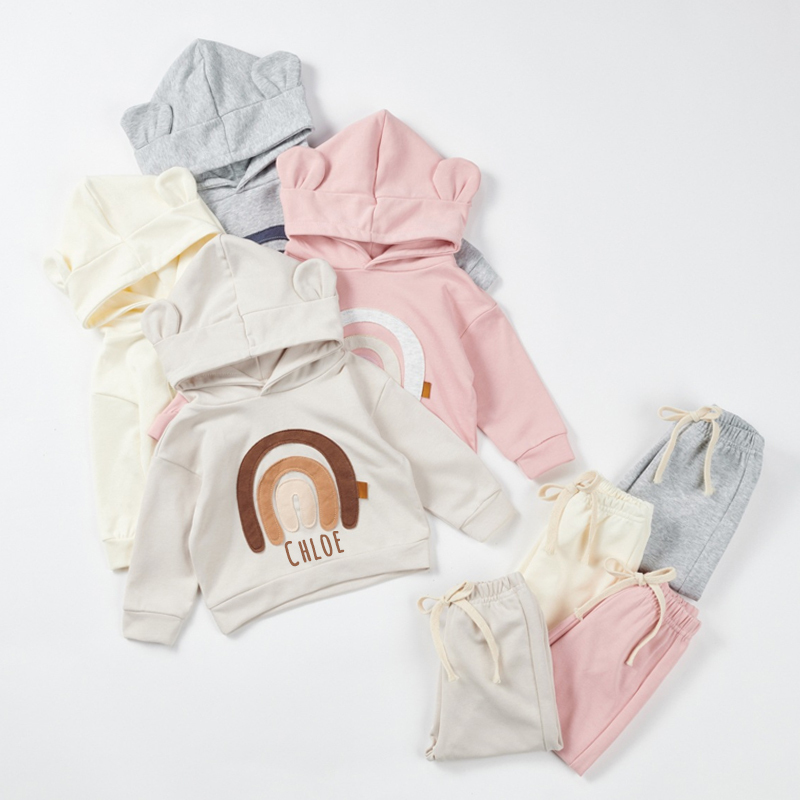 Personalized Kids Cozy Rainbow Set | inSet32