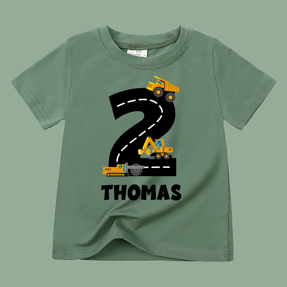 Personalized Kid Transportation Vehicle Party Birthday T-Shirt | inTee14