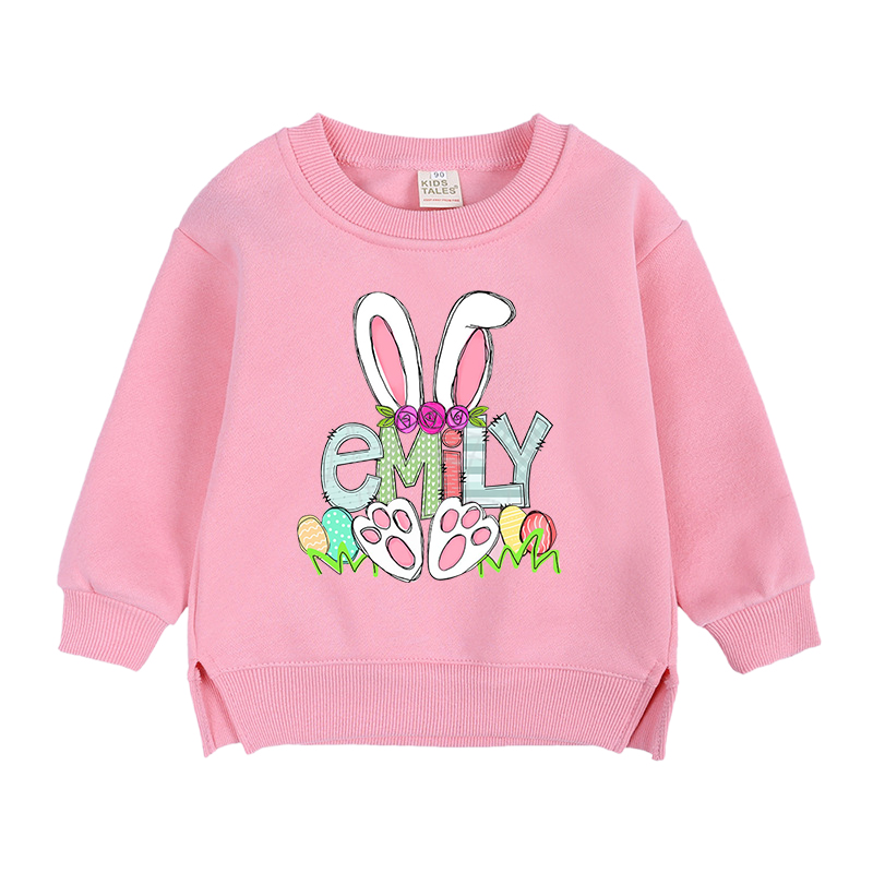 Personalized Kid Cozy Soft Bunny Crewneck Sweatshirt | inSweatshirt56