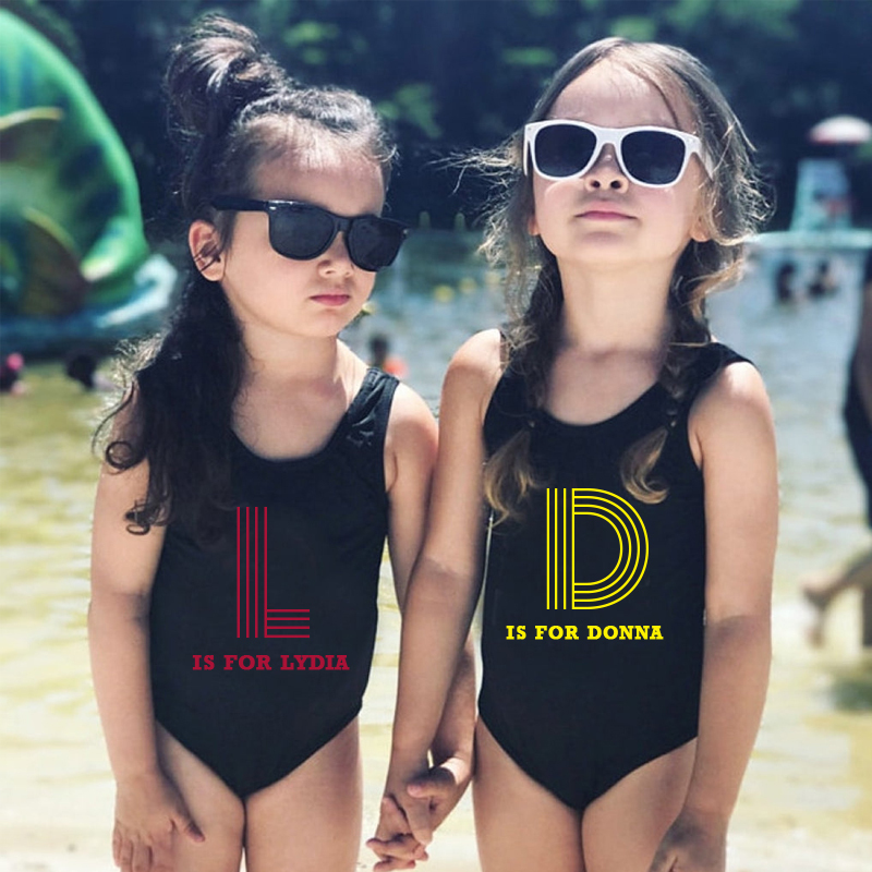 Personalized Monogrammed  Color Swimsuit for Summer | InSwin03