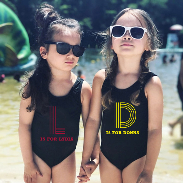 Personalized Monogrammed  Color Swimsuit for Summer | InSwin03