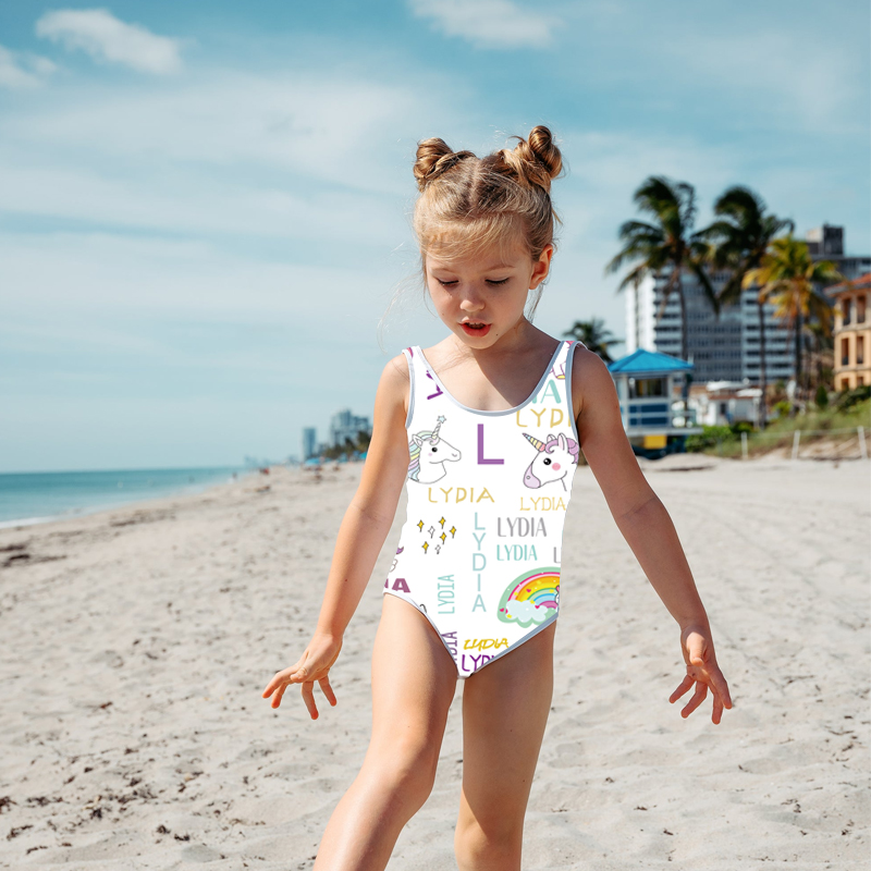 Personalized Unicorn Pattern Swimsuit for Summer | InSwin07