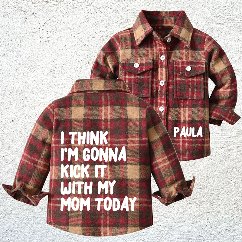 Personalized Name Kids Flannel Jacket | inJacket34