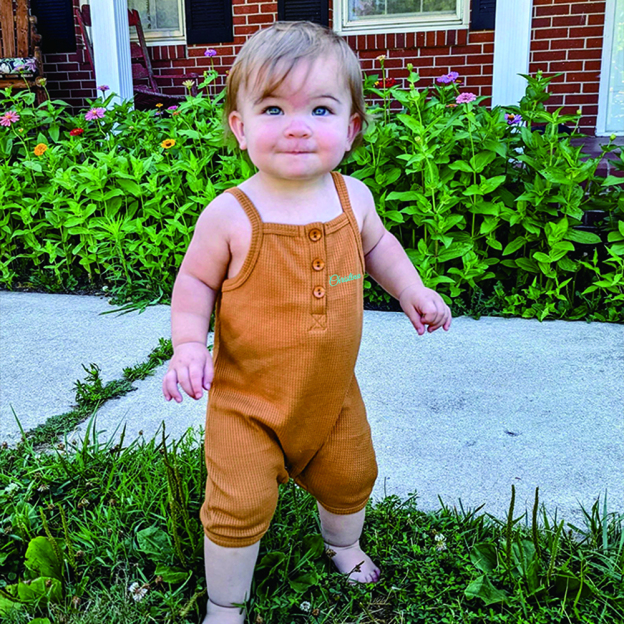 Personalized Embroidery Waffle Baby Cozy Soft Summer Romper | inRomper28