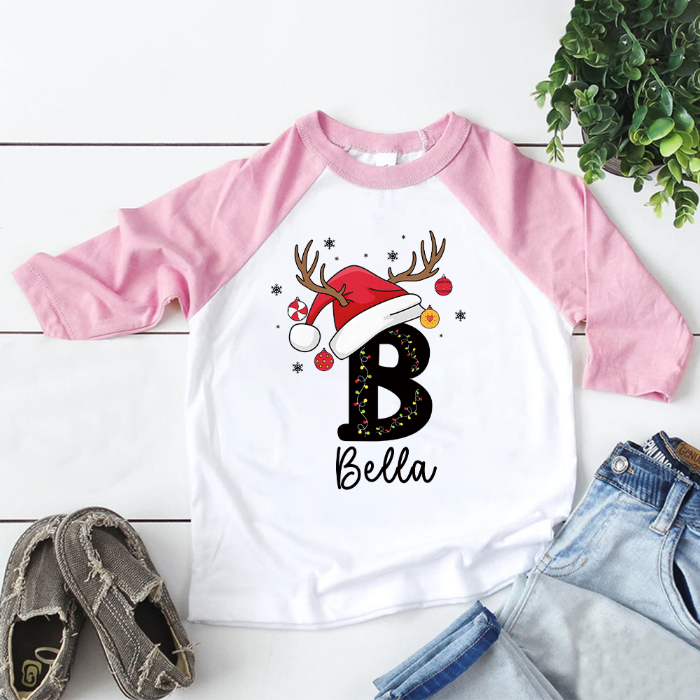 Personalized Kid Cozy Christmas Monogramed Sweatshirt | inSweatshirt84