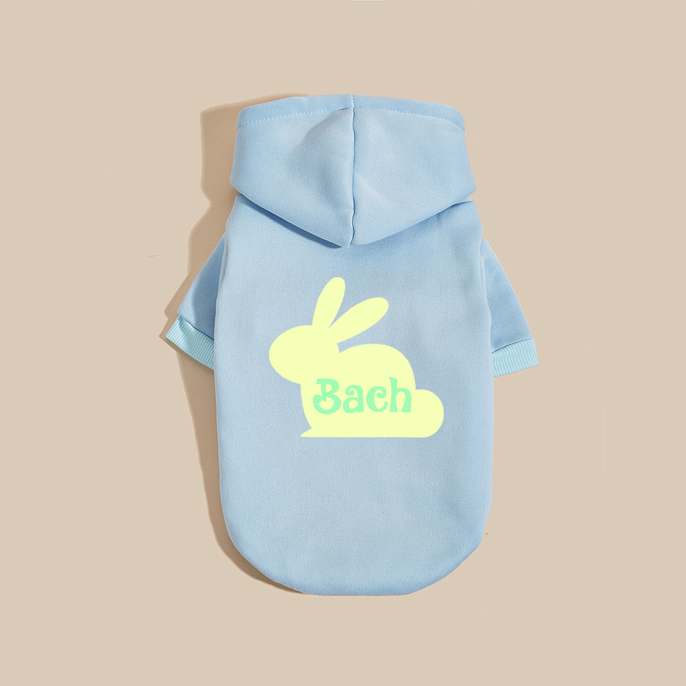 Personalized Name Easter Bunny Pet Hoodie | inCloth03