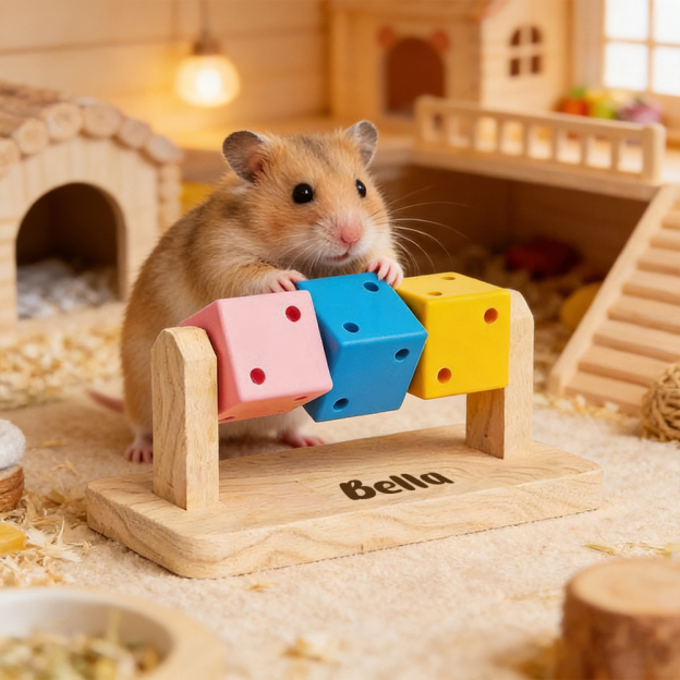 Personalized Hamster Wooden Puzzle Toy | inToy04