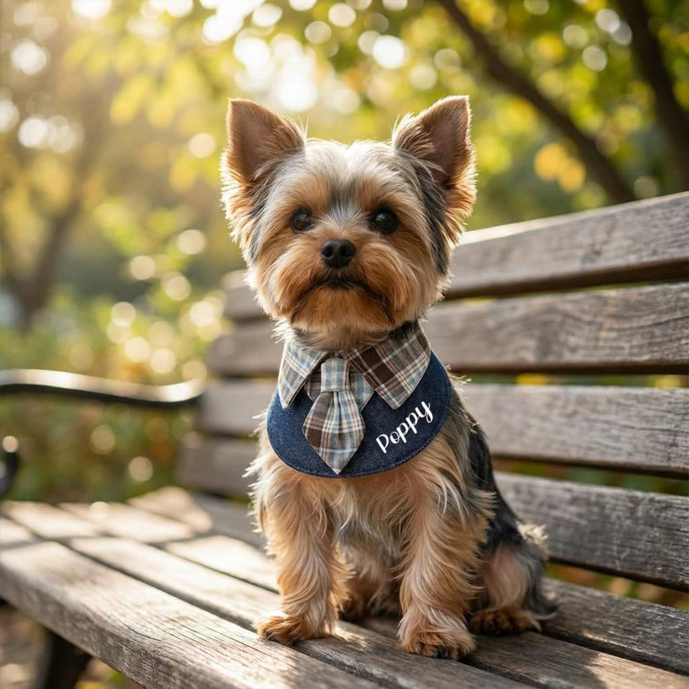 Personalized Plaid Pet Bandana Collar | inAccs26
