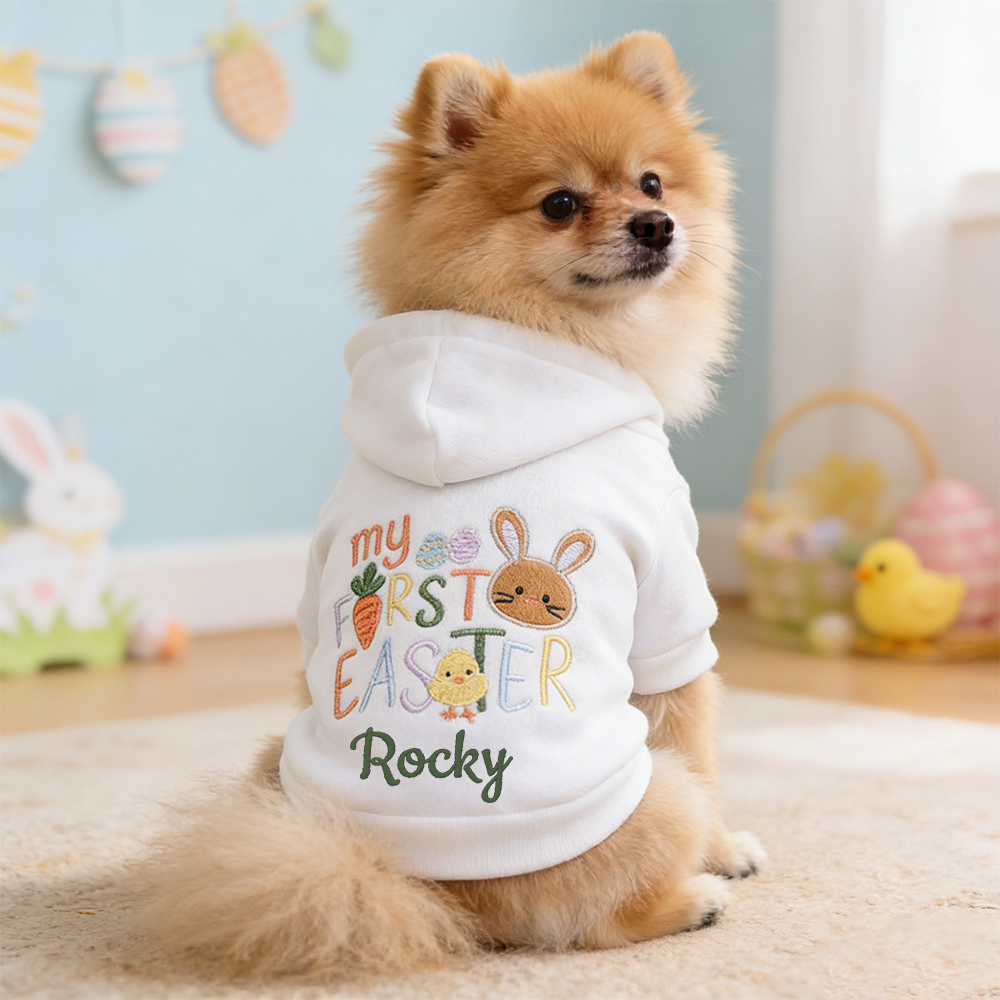 Personalized Name Easter Pet Hoodie | inCloth39
