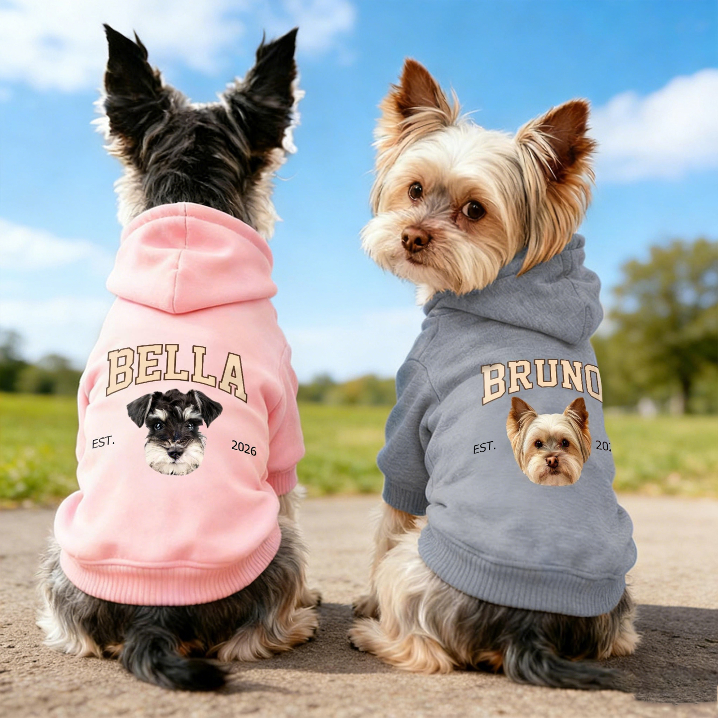 Personalized Funny Face Photo Soft Pet Hoodie | inCloth44