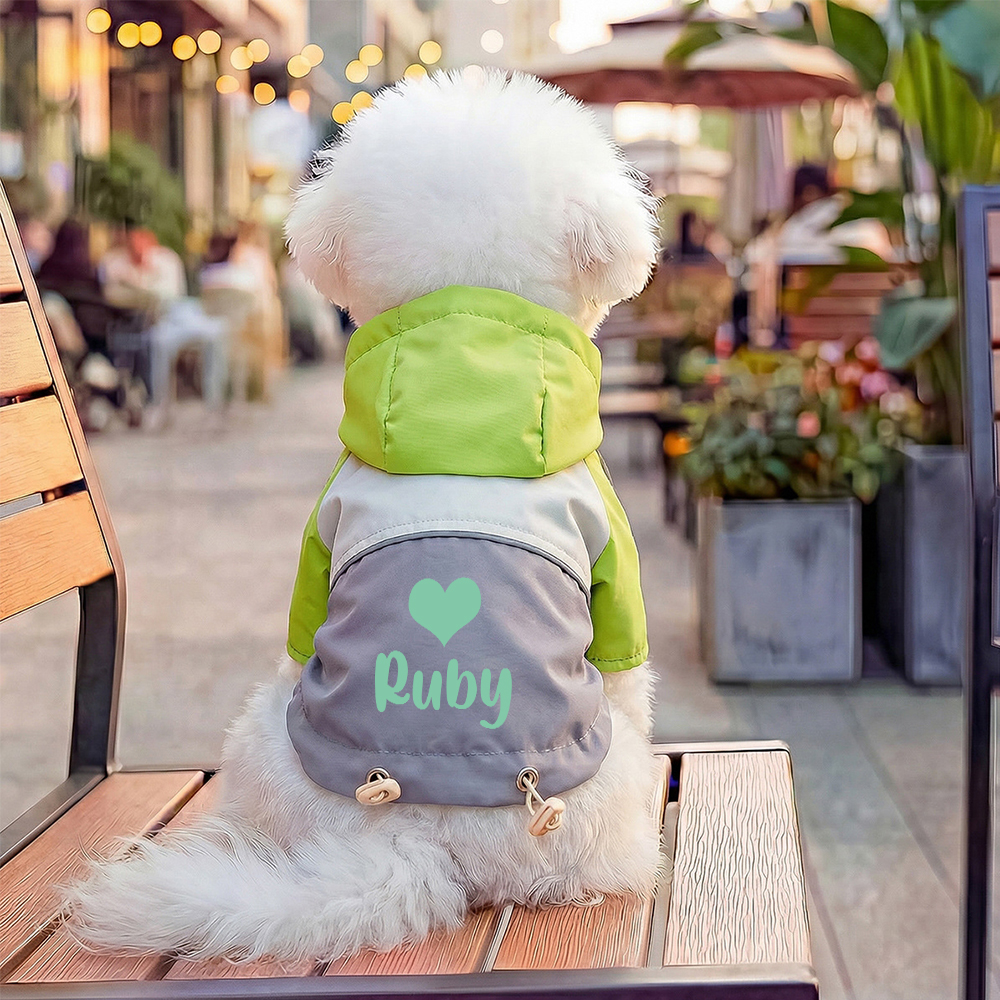 Personalized Name Pet Waterproof Jacket | inCloth54