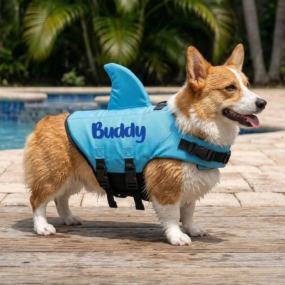 Personalized Name Pet Shark Life Jacket | inCloth56