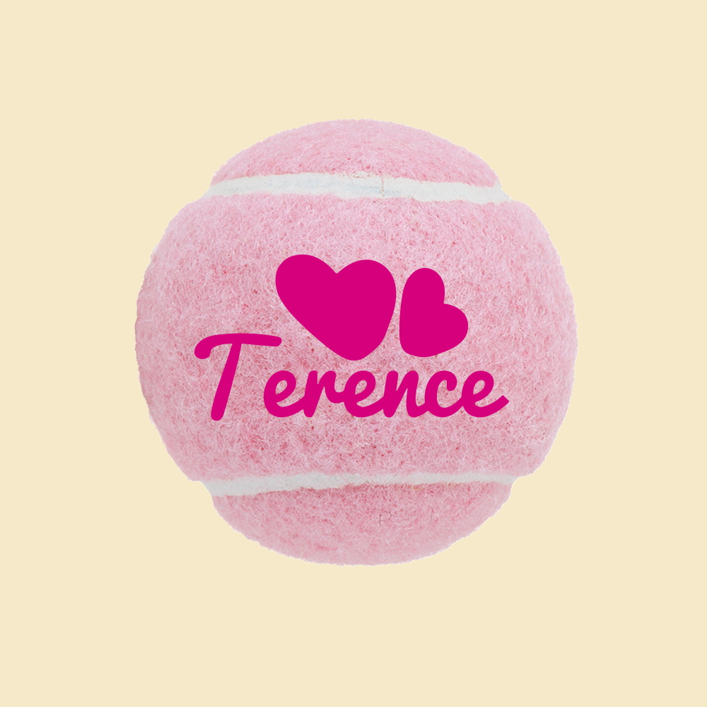 Personalized Name Pet Tennis Ball | inToy09