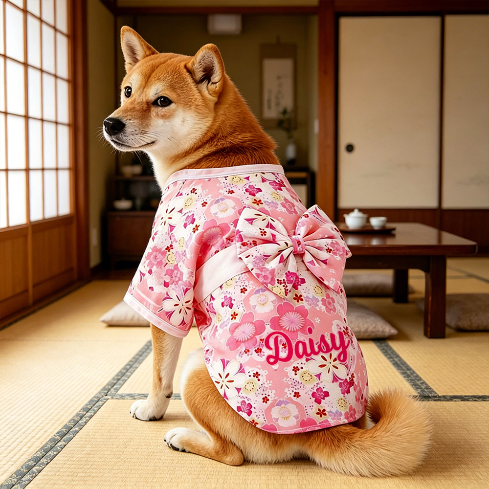 Personalized Pet Japanese Kimono | inCloth104