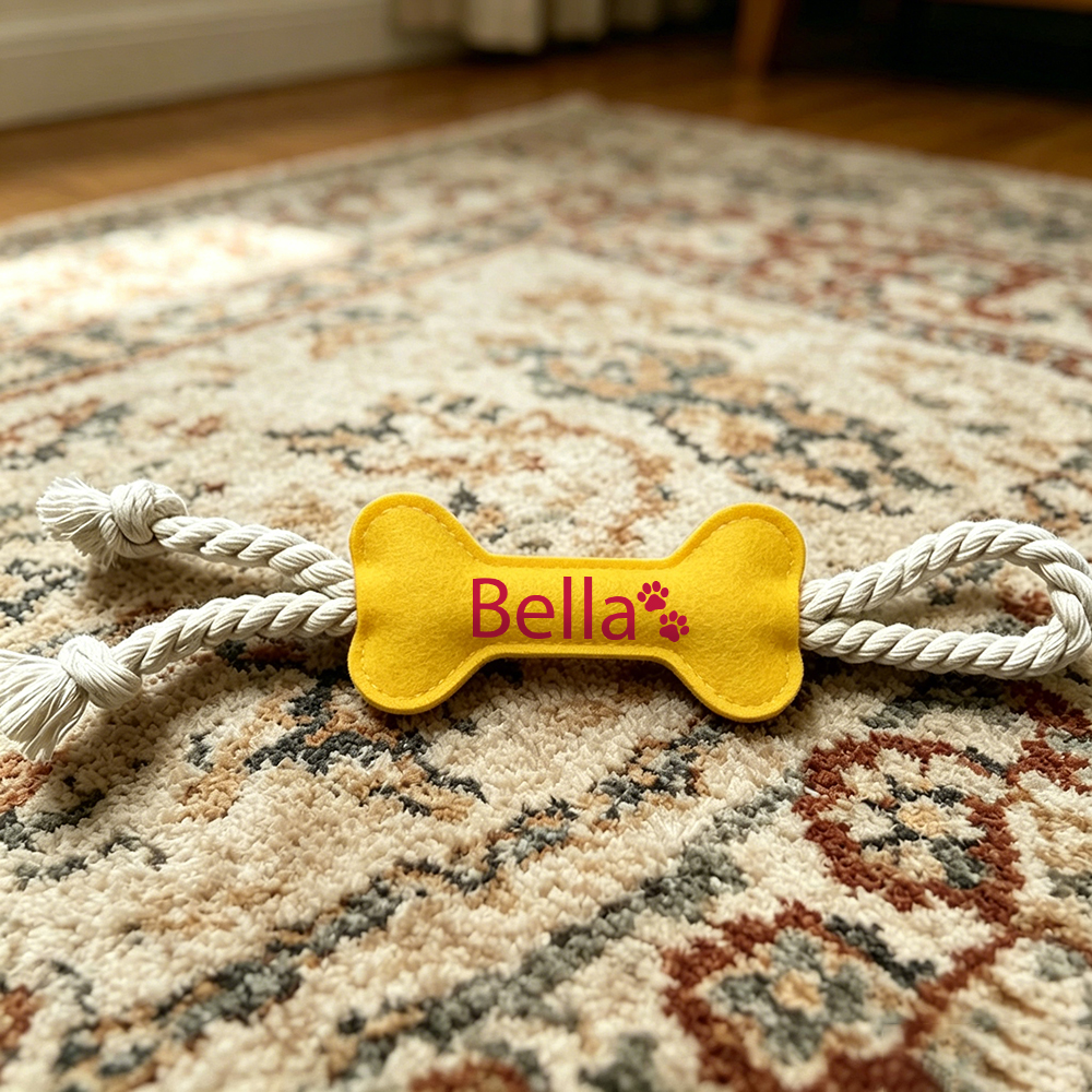 Personalized Pet Bone-Shaped Plush Toy | inToy10