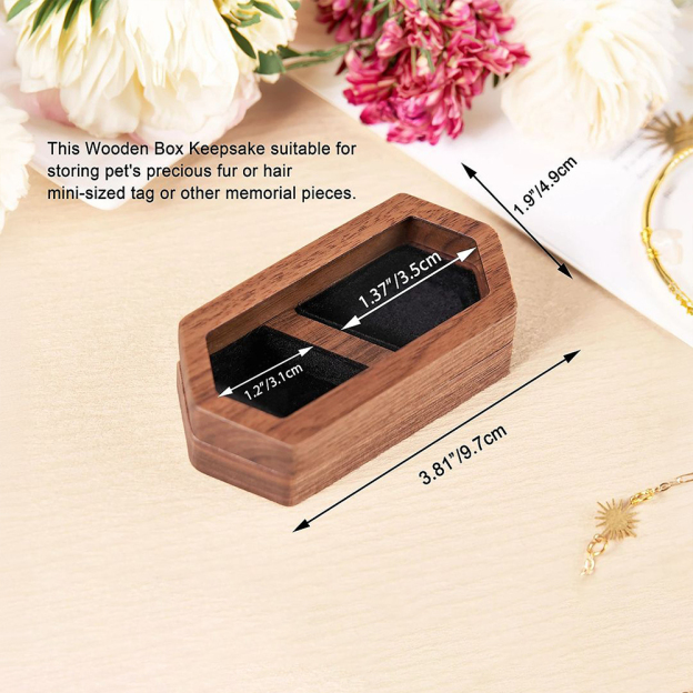 Personalized Name Pet Fur Keepsake Memorial Box | KKPet215