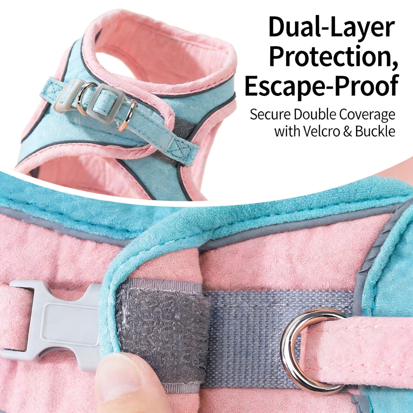 Personalized Embroidered Name Pet Harness with Leash | inAccs09