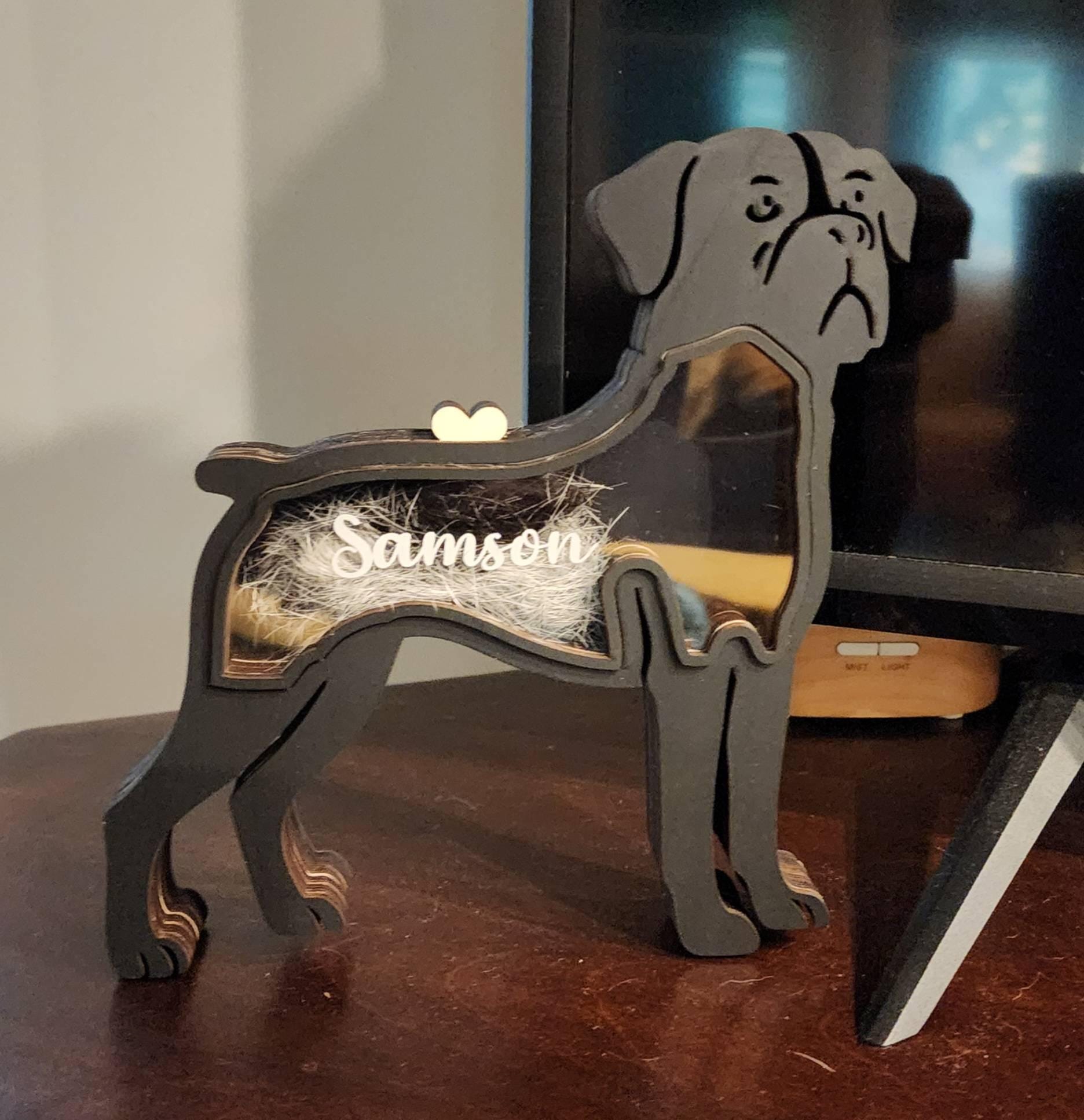 Personalized Pet Hair Memorial Box | BKPet196