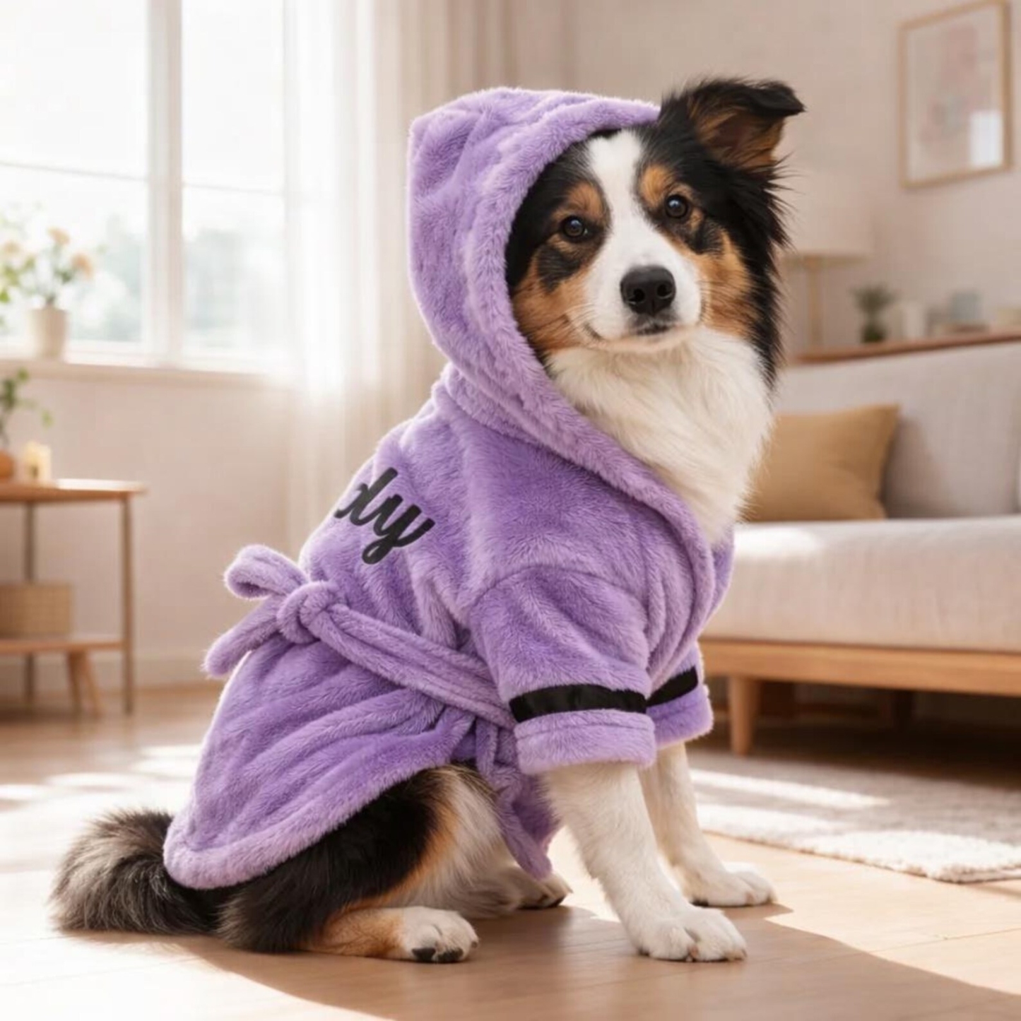 Personalized Embroidered Name Pet Bathrobe | inCloth23