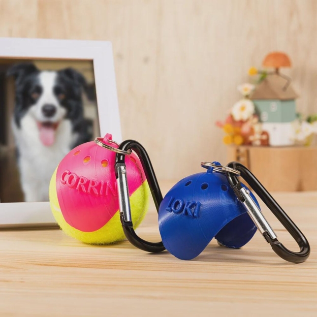 Personalized 3D Printed Pet Toy Ball Carrier  | inToy07