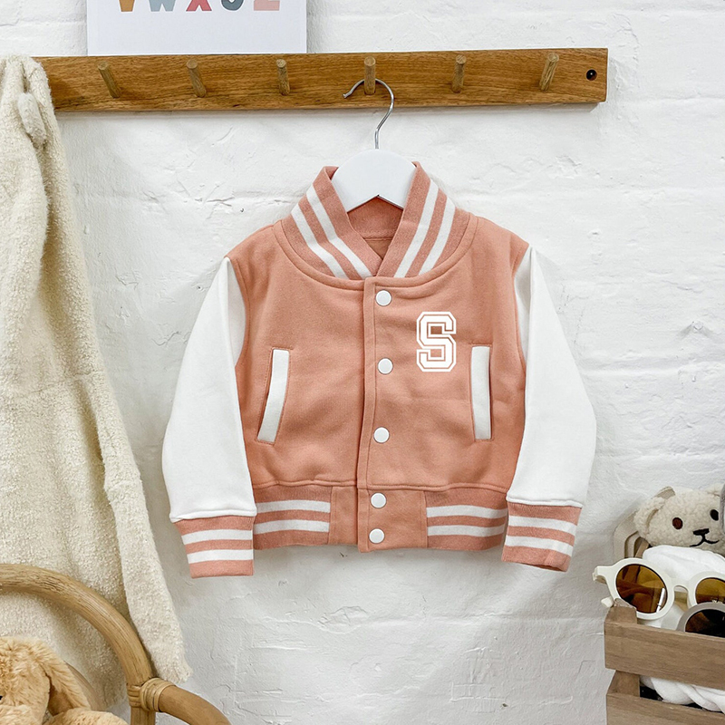 Personalized Initial & Name Kids Baseball Jacket | inJacket35