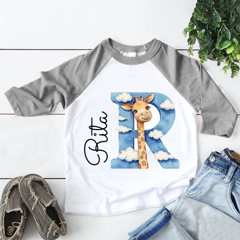 Personalized Kid Cozy Soft Giraffe Sweatshirt | inSweatshirt53