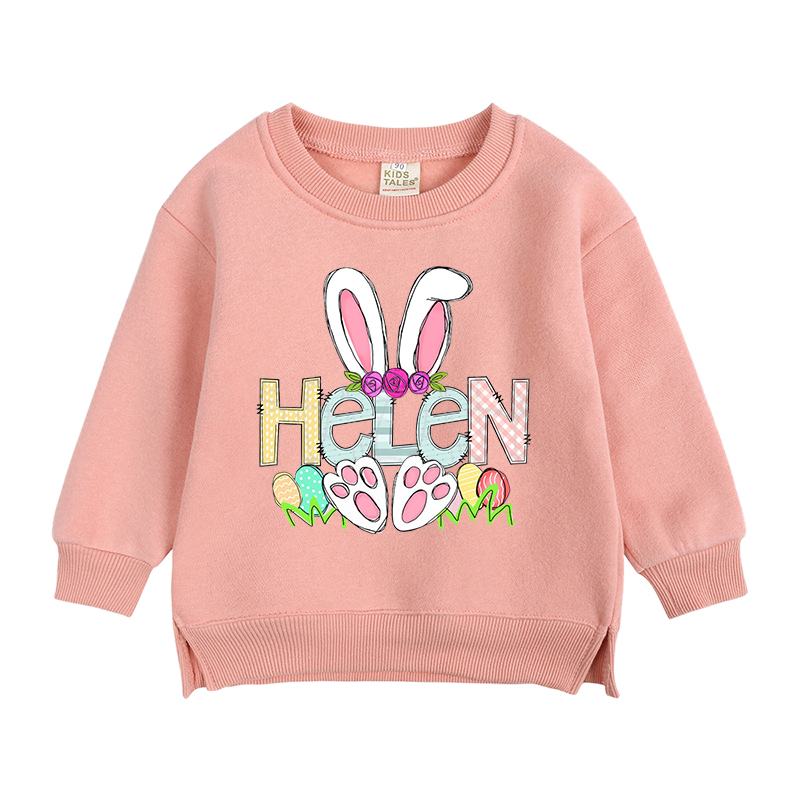 Personalized Kid Cozy Soft Bunny Crewneck Sweatshirt | inSweatshirt56