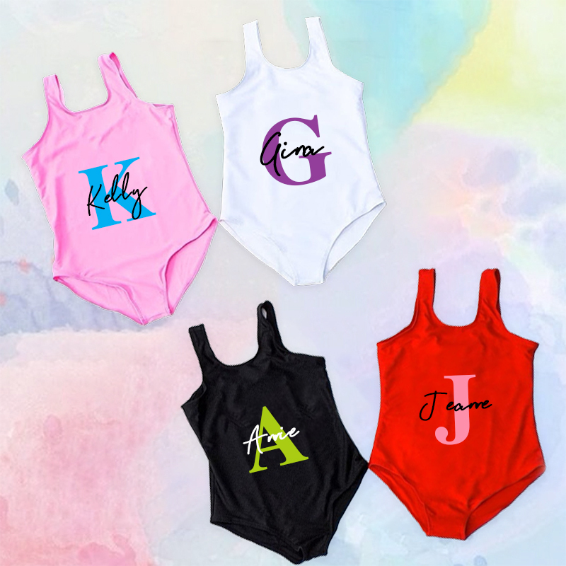 Personalized Monogrammed Color Swimsuit for Summer | InSwin01