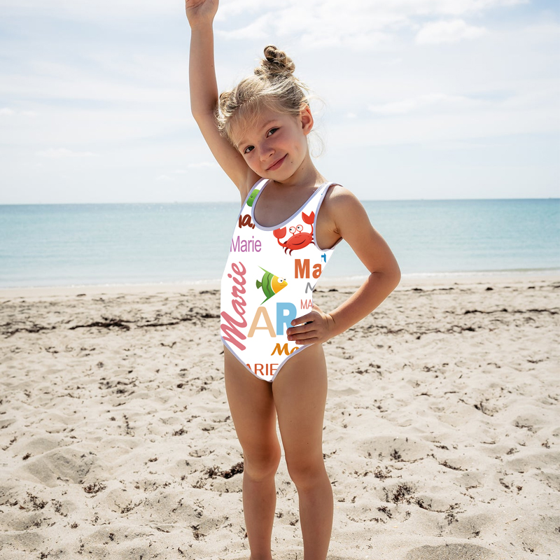 Personalized Ocean Pattern Swimsuit for Summer | InSwin06
