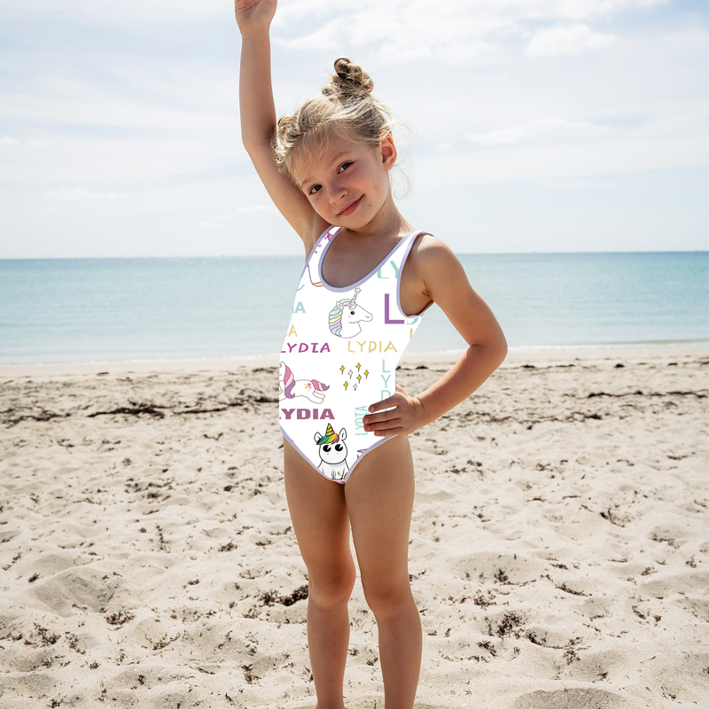 Personalized Unicorn Pattern Swimsuit for Summer | InSwin07