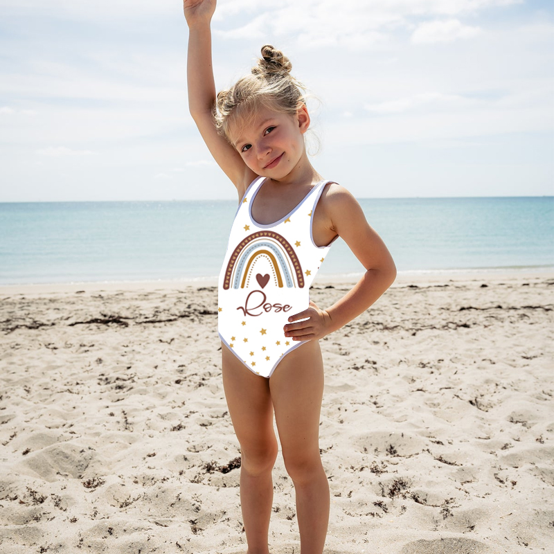 Personalized Rainbow Pattern Swimsuit for Summer | InSwin09