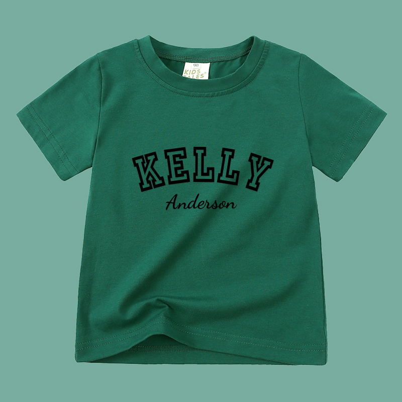 Personalized Kid Puff Vinyl Cozy Soft T-Shirt | inTee08