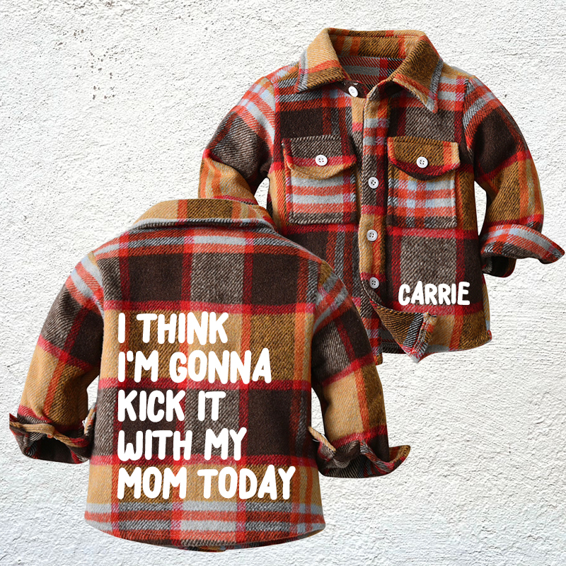 Personalized Name Kids Flannel Jacket | inJacket34