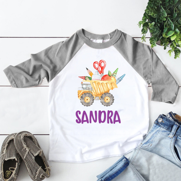 Personalized Kid Cozy Back to School Sweatshirt | inSweatshirt63