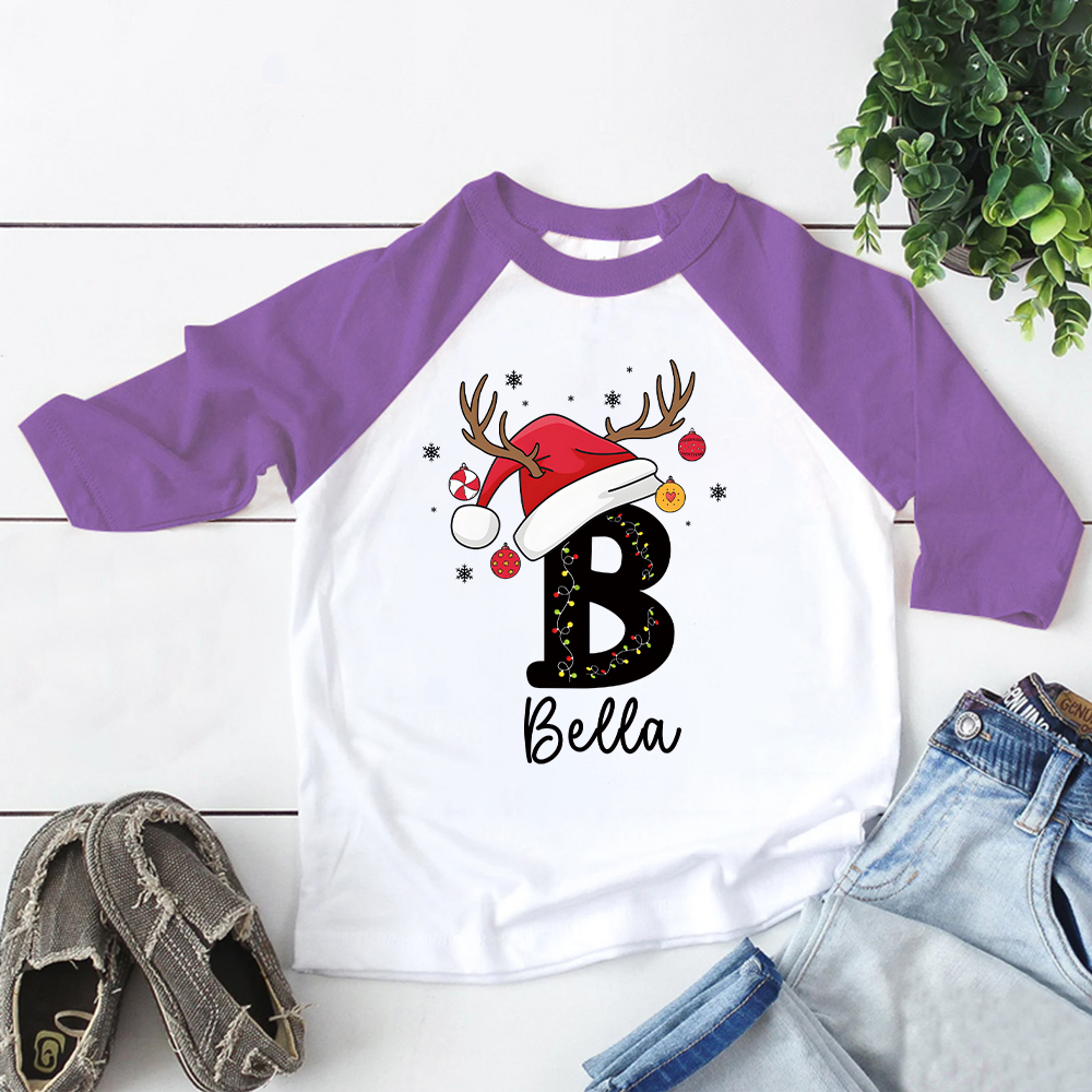 Personalized Kid Cozy Christmas Monogramed Sweatshirt | inSweatshirt84